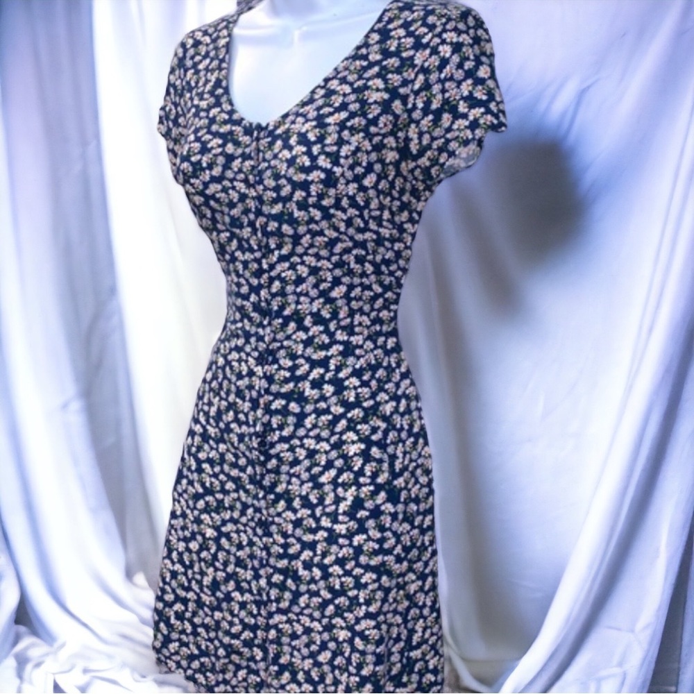BAND OF GYPSIES Blue Daisy Sundress NWT